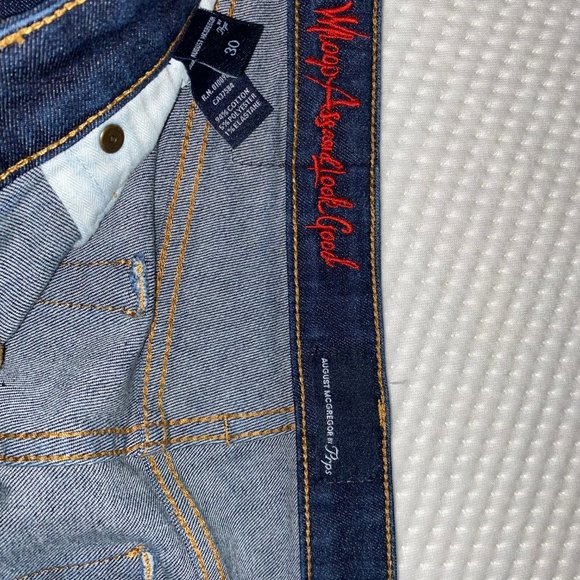 August McGregor Stretch Denim Jeans in Raw Indigo - Picture 3 of 4
